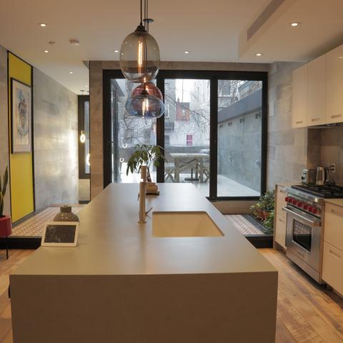 townhouse, contemporary, deck, terrace, bathroom, kitchen, 