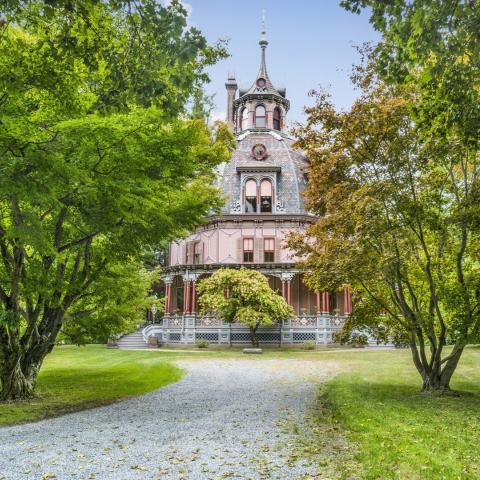 opulent, grand, mansion, victorian, garden, greenhouse, staircase, porch, 