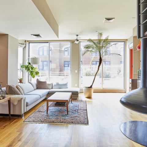 loft, apartment, contemporary, light, terrace, city view, 