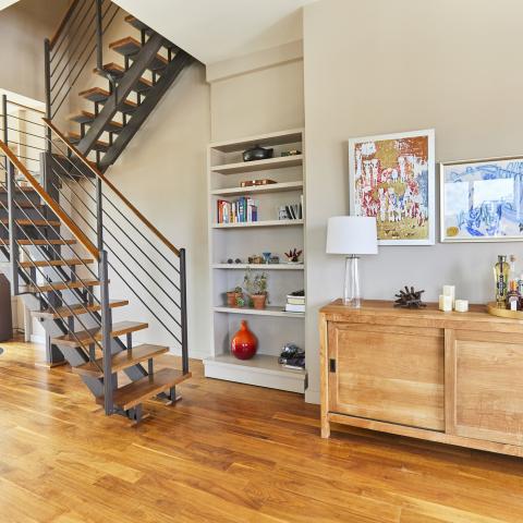 loft, apartment, contemporary, light, terrace, city view, 