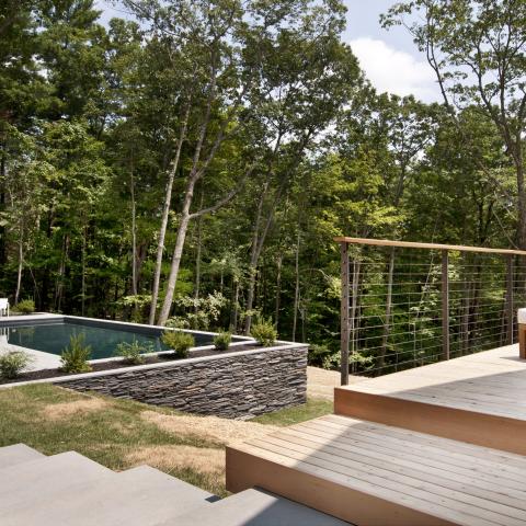 modern, contemporary, pool, wood, rustic, 