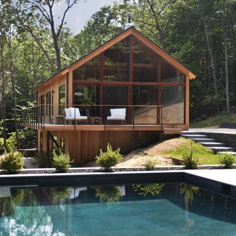 modern, contemporary, pool, wood, rustic, 