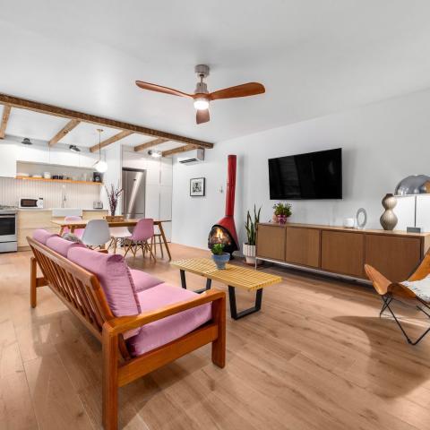 modern, contemporary, fireplace, kitchen, bathroom, garden, staircase, 