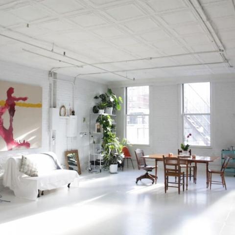 loft, light, airy, white, rooftop, 