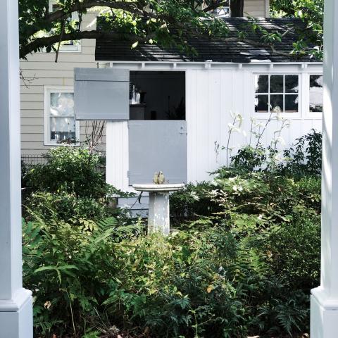 suburban, white, light, airy, traditional, contemporary, porch, 