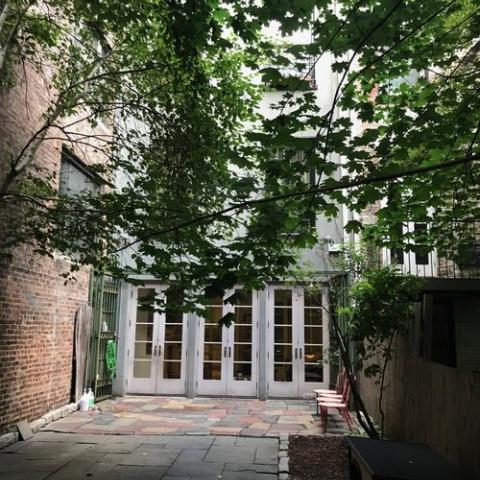 townhouse, traditional, library, 