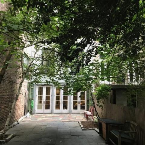 townhouse, traditional, library, 