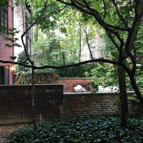 townhouse, traditional, library, 