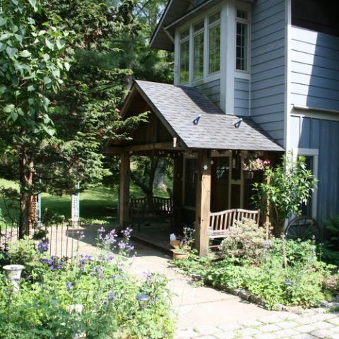 suburban, pool, garden, 