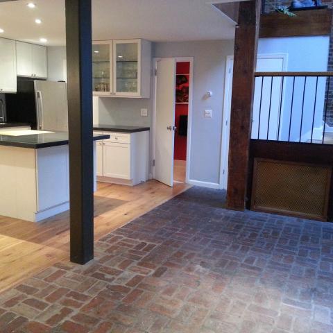 townhouse, loft, kitchen, fireplace, garden, staircase, 