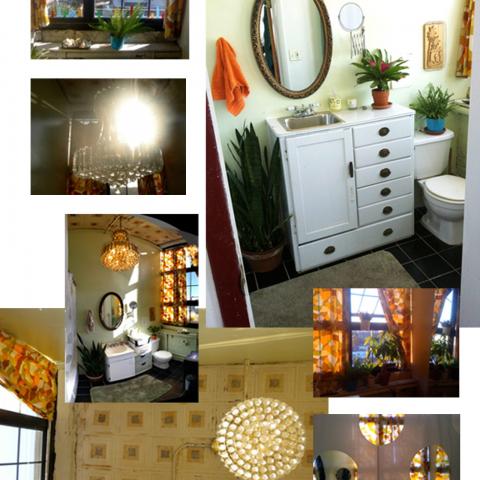 bohemian, funky, eclectic, rooftop, 