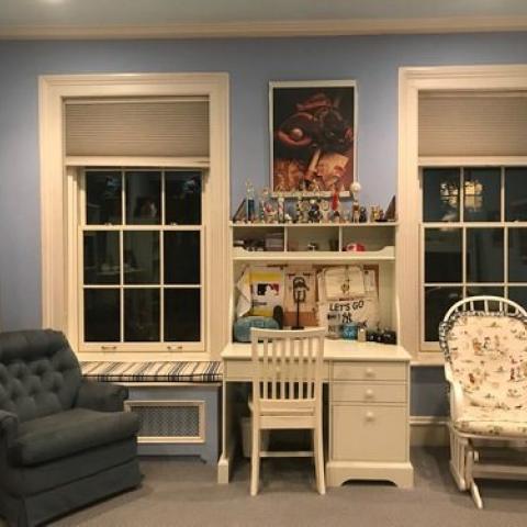 townhouse, traditional, library, 