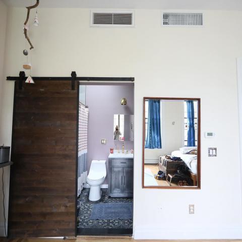 townhouse, contemporary, colorful, staircase, 