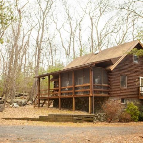 cabin, lake, rural, country, 