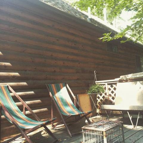 cabin, log house, rural, lake, deck, fireplace, rustic, 