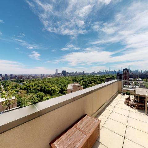 penthouse, apartment, modern, light, city view, terrace, 