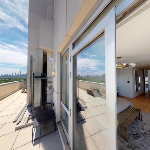 penthouse, apartment, modern, light, city view, terrace, 