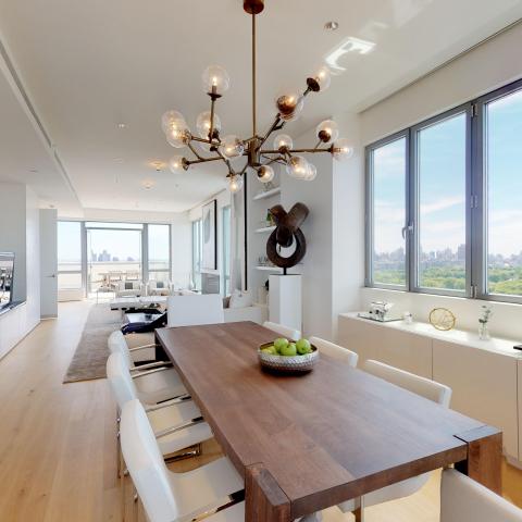 penthouse, apartment, modern, light, city view, terrace, 