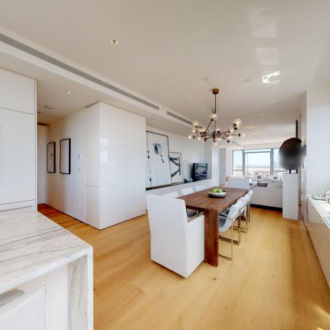 penthouse, apartment, modern, light, city view, terrace, 