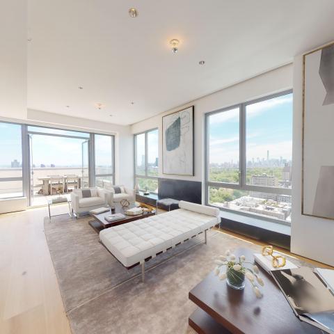 penthouse, apartment, modern, light, city view, terrace, 