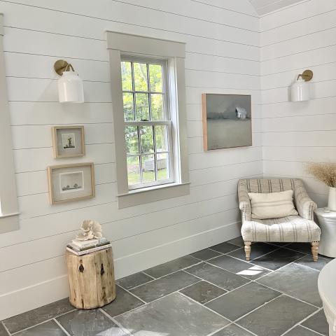 contemporary, traditional, white, light, airy, deck, stone, porch, 