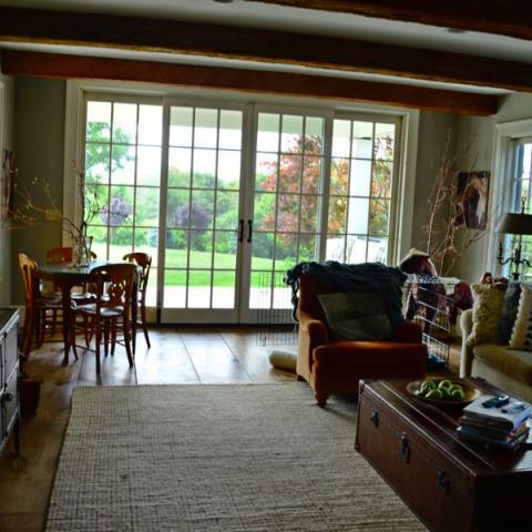 farm, farmhouse, barn, pool, field, fireplace, traditional, deck, patio, 