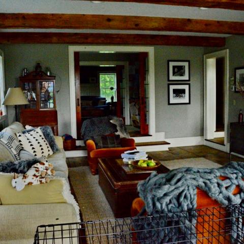 farm, farmhouse, barn, pool, field, fireplace, traditional, deck, patio, 