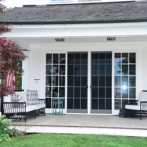 farm, farmhouse, barn, pool, field, fireplace, traditional, deck, patio, 