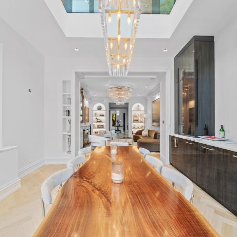 brownstone, townhouse, contemporary, upscale, staircase, terrace, garden, kitchen, bathroom, 