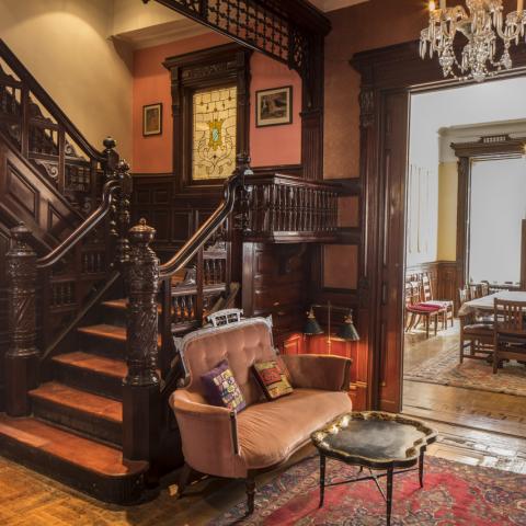 brownstone, traditional, staircase, 