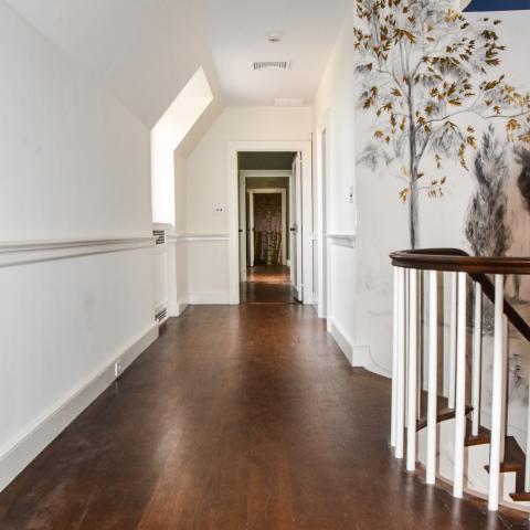 mansion, estate, pool, empty room, staircase, 