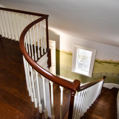 mansion, estate, pool, empty room, staircase, 