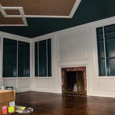 mansion, estate, pool, empty room, staircase, 