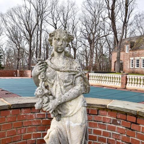 mansion, estate, pool, empty room, staircase, 