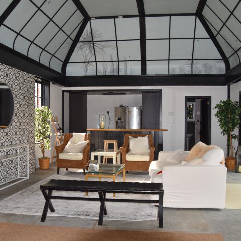 mansion, estate, pool, empty room, staircase, 