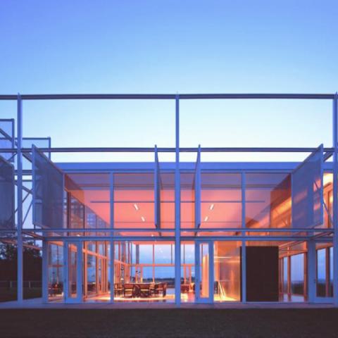 modern, light, glass, pool, estate, field, 