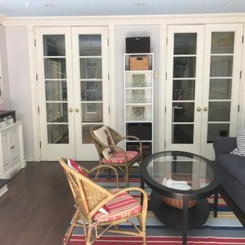 townhouse, traditional, library, 