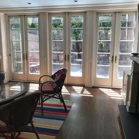 townhouse, traditional, library, 