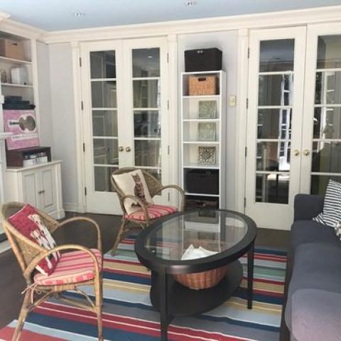 townhouse, traditional, library, 