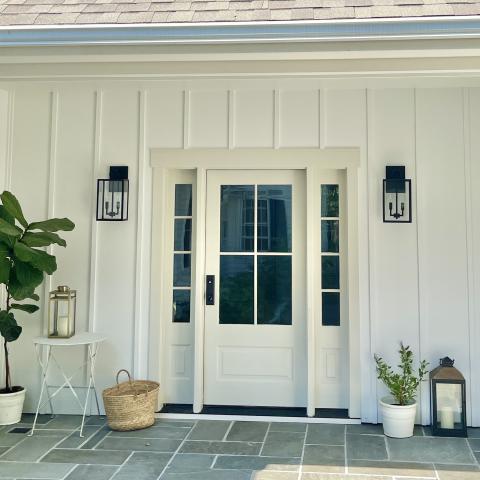 contemporary, traditional, white, light, airy, deck, stone, porch, 