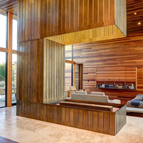 modern, Hamptons, upscale, pool, fireplace, wood, light, patio, bedroom, bathroom, 