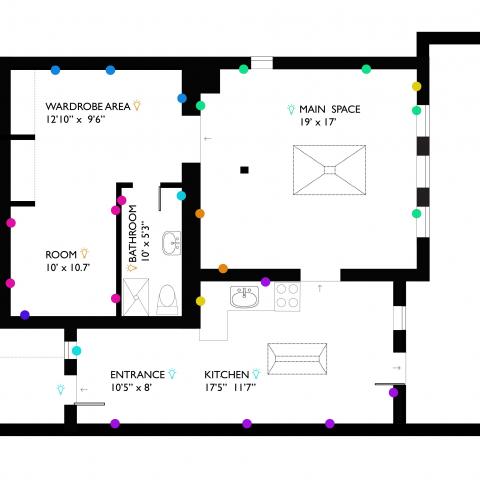 townhouse, bohemian, distressed, apartment, 