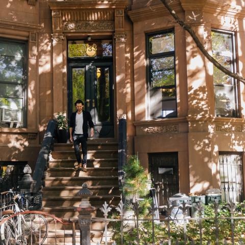 brownstone, townhouse, traditional, kitchen, contemporary, staircase, 