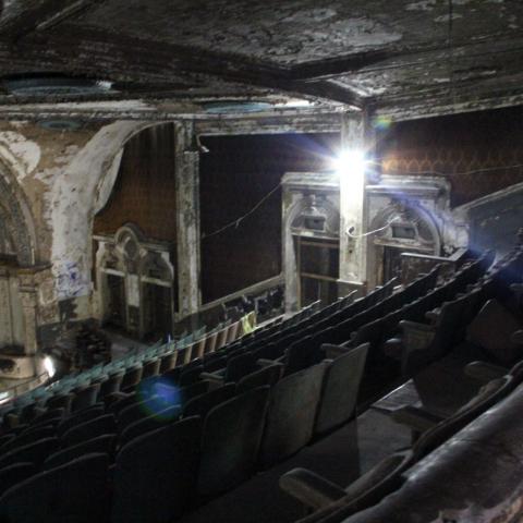 theater, distressed, 