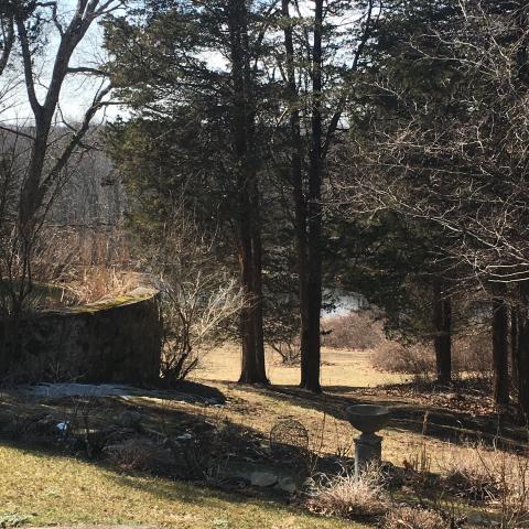 pool, patio, stone, fireplace, rustic, 