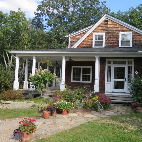 country, rustic, garden, pool, 