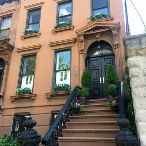 brownstone, townhouse, contemporary, modern, white, light, bathroom, kitchen, 