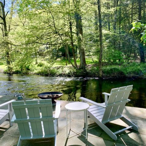 contemporary, traditional, white, light, airy, deck, stone, porch, 