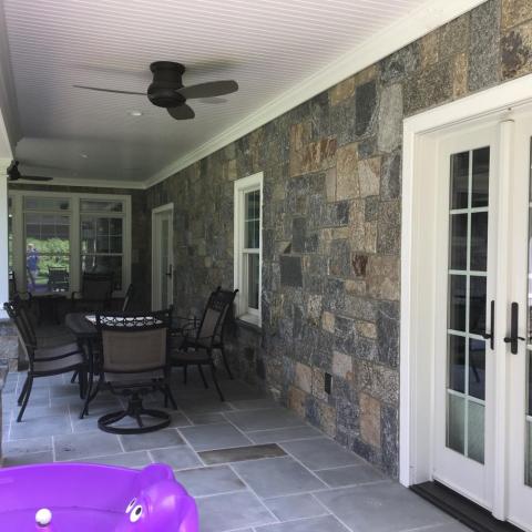 contemporary, stone, deck, fireplace, kitchen, bathroom, porch, staircase, 