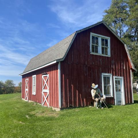 horse, farm, barn, stable, rural, field, lake, 